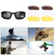 thumbnail image 4 of Gafas militares UV400 gafas de sol polarizadas 4 lentes para ciclismo caza al aire libre tiro, 4 of 12