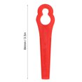thumbnail image 4 of Trimmer Blades, 40pcs Plastic Blade Set Replacement Blade for Cordless Grass Trimmer Strimmer, 4 of 7
