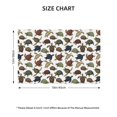 thumbnail image 2 of Rocae Various Turtle Printed Heat Resistant Place Mats,Classic Hemstitch Cloth Fabric Placemats Imitation Linen Place Mat Table Mats 18x12 inch, 2 of 5