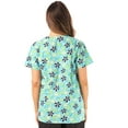 thumbnail image 3 of Just Love Women's Scrub Tops (Green Flower New, Medium), 3 of 3