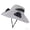 Grey, variant on Dual Fan Solar Fan Hat, 3 Speeds Wide Brim UV Protection Sun Cap, Breathable Strong Wind Cooling Summer Visor Cap, Lightweight Portable Fisherman Hat for Outdoor Hiking Camping Beach Sports