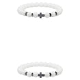 thumbnail image 1 of kurtrusly Bracelet à Perles Exquises pour Cadeaux de Mode Polyvalents Bracelets Porcelaine Blanc 2Ensemble, 1 of 6