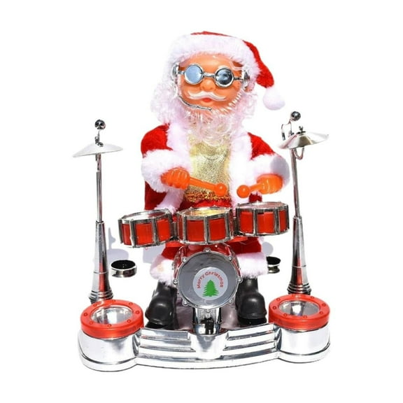 Yard Decorations Outdoor Clearance Prime 8 Inches Christmas Light Music Box Singing Santa Ornaments for Home Indoor Xmas Winter Holiday Party Supplies Decor Blue Shelf Warehouse Clearance