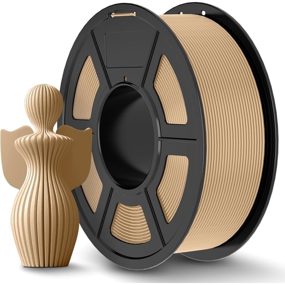 250g Wood PLA Filament 1.75mm 3D Printer Filament, Real Wood Fiber PLA, 250g Spool