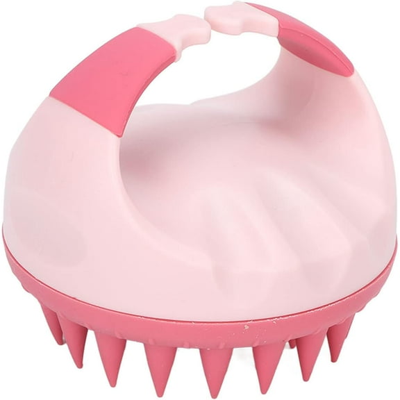 Hair Scalp Massager, Hair Massager Soft Silicone Waterproof Anti Dandruff for Thick Thin Hair(Pink)