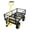 Yellow, variant on FFZ Garden Cart Steel Heavy Duty 660 LBS Yard and Garden Wagon with 10 inch Tire and Handle Attach to ATV or Tractor Green and Yellow