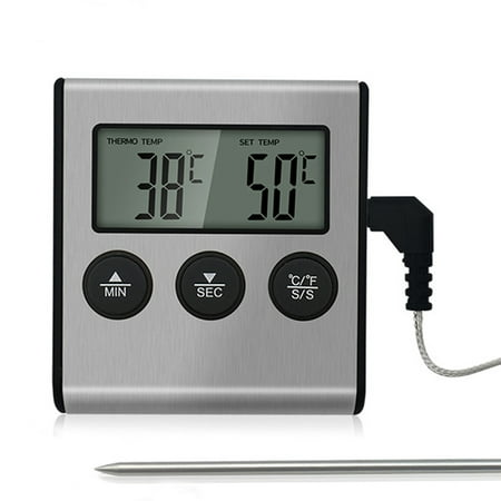 

Digital Kitchen Thermometer LCD Display Long Probe for Grill Oven Food Meat Cook