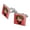 Silver, variant on Harry Potter Cute Chibi Character Square Cufflink Set - Silver or Gold