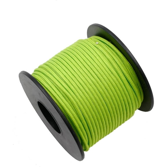 Paracord Cord 100 Feet 3 Strands Micro Parachute Spool Cord Nylon Rope for Camping, Hiking