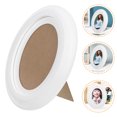thumbnail image 3 of Wooden Photo Frame for Decoration White Color Oval Shape 1 Piece, 3 of 8