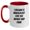 White/Red, variant on Funny Mixologist Gifts for Men, Women, and Friends - I Became A Mixologist For The Money And Fame Quote, Two Tone Coffee Mug for Graduation, Gifts from Family, Gifts for Mixologists