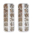 thumbnail image 1 of Nail Art Rhinestones Kit, Crystals AB Strass for Nails, Multi Shapes Flatback Stones, 1 of 5