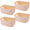 Beige, variant on Trianu Desktop Storage Box, 4 Pack Plastic Storage Bin with Cutout Handles, Household Socks Cosmetics Storage Basket for Bathroom, Kitchen, Countertop, Cabinet, 9.64*6.3*3.93 in, White