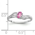 thumbnail image 2 of Primal Gold 14 Karat White Gold 5x3mm Oval Pink Sapphire Ring, 2 of 4