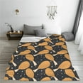 thumbnail image 5 of Bingfone Chicken Legs Print Flannel Fleece Blanket Throw Blanket for Bed,Sofa,Couch,Travel,Camping(50"x40" ), 5 of 8