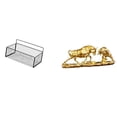 thumbnail image 1 of Cesta de almacenamiento colgante,Cesta de almacenamiento para gabinete organizador de pared colgante,Estatua de escritorio,Figura decorativa de pelea de toros y osos,Colecciones de esculturas, 1 of 8