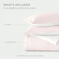 thumbnail image 4 of All Season Reversible Comforter Set Breathable Cool in Blush Pink & White Cal King/King Size Bedding by Comfort Canopy, 4 of 19