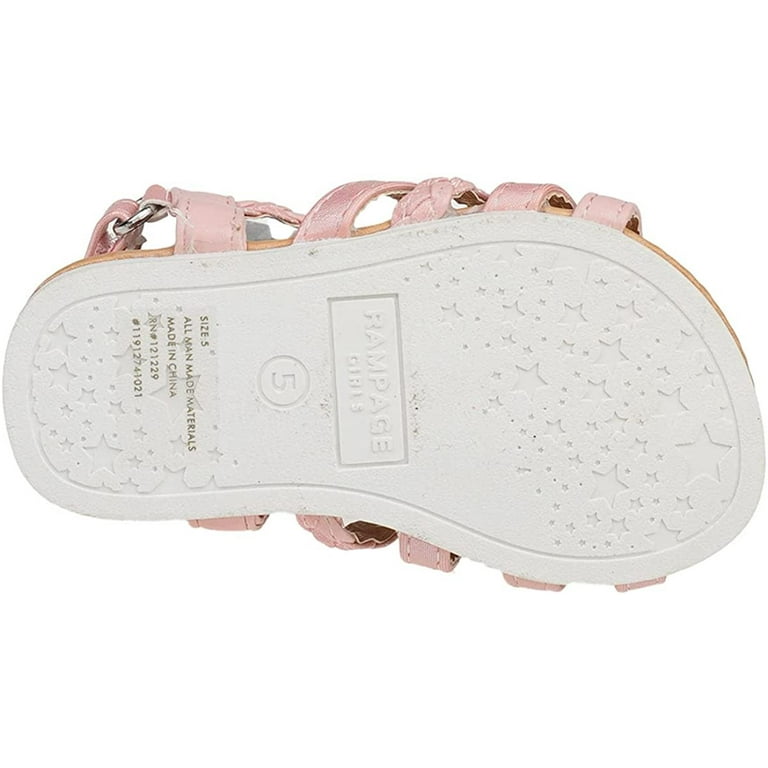 Rampage Strappy Fashion Sandals Blush Toddler Girls Walmart