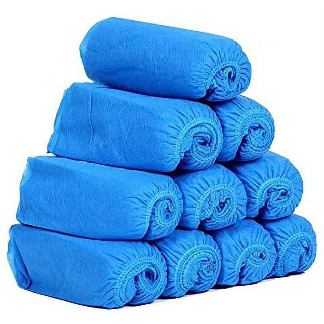 Shoe Covers Disposable, Non Slip Nonwoven Boot Covers 100 Pieces Shoe