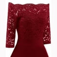 thumbnail image 7 of JINMGG Womens Plus Size $5 Women New Vintage Lace Patchwork Off Shoulder Cocktail Party Retro Swing Dress Red S, 7 of 7