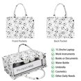 thumbnail image 2 of Large Capacity Tote Bag,Gray Soccer Balls Pattern Handbag Fashion Luxury Tote Bag,15.7"x13"x 5.1" Inches,Laptop Compatible, 2 of 6