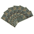 thumbnail image 5 of Ottomanson Non-Slip Rubberback Leaves 8.5" x 26" Indoor Stair Treads, 7 Pack, Seafoam Green, 5 of 12