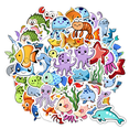 thumbnail image 1 of 35pcs Cute Stickers Animal Stickers Funny Stickers Decorative Stickers for Laptops Notebooks Suitcases, 1 of 5