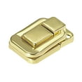 thumbnail image 6 of Uxcell Toggle Latch, 38mm Yellow Decorative Hasp Wooden Box Catch w Screws 10Pcs, 6 of 6