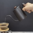 thumbnail image 3 of Hervidor de Agua de Acero inoxidable Diseño Liviano de Hervidor de Café Con Cuello de Cisne Tetera de Acero inoxidable 304 COCINA OFICINA VIJES, 3 of 7