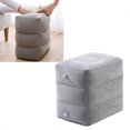 thumbnail image 2 of Flockeds Travel Footrest Pillow Provide Leg Support for Business Traveler and Families light gray, 2 of 4