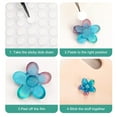 thumbnail image 3 of Sticky Tack, 300 Pcs 6mm/0.24\u201d Adhesive Dots, Double Sided Removable Poster Putty, Clear Round Reusable Mounting Stickers Transparent Tacky Glue Tape for Wall Hanging Pictures, 3 of 5