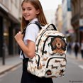 thumbnail image 6 of CHAQLIN Dachshund Paws Pattern School Backpack with Lightweight Large Capacity School Bag, Multi-Pocket 17 Inches Bookbag for Travel Back to School Middle School, 6 of 7