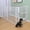 White, variant on Walnest 31.5" Height Pet Playpen 2 Panel Add-On, Dog Playpen, Puppy Dogs Heavy-Duty Extendable Pen,Easy Assemble, Black with silver spots