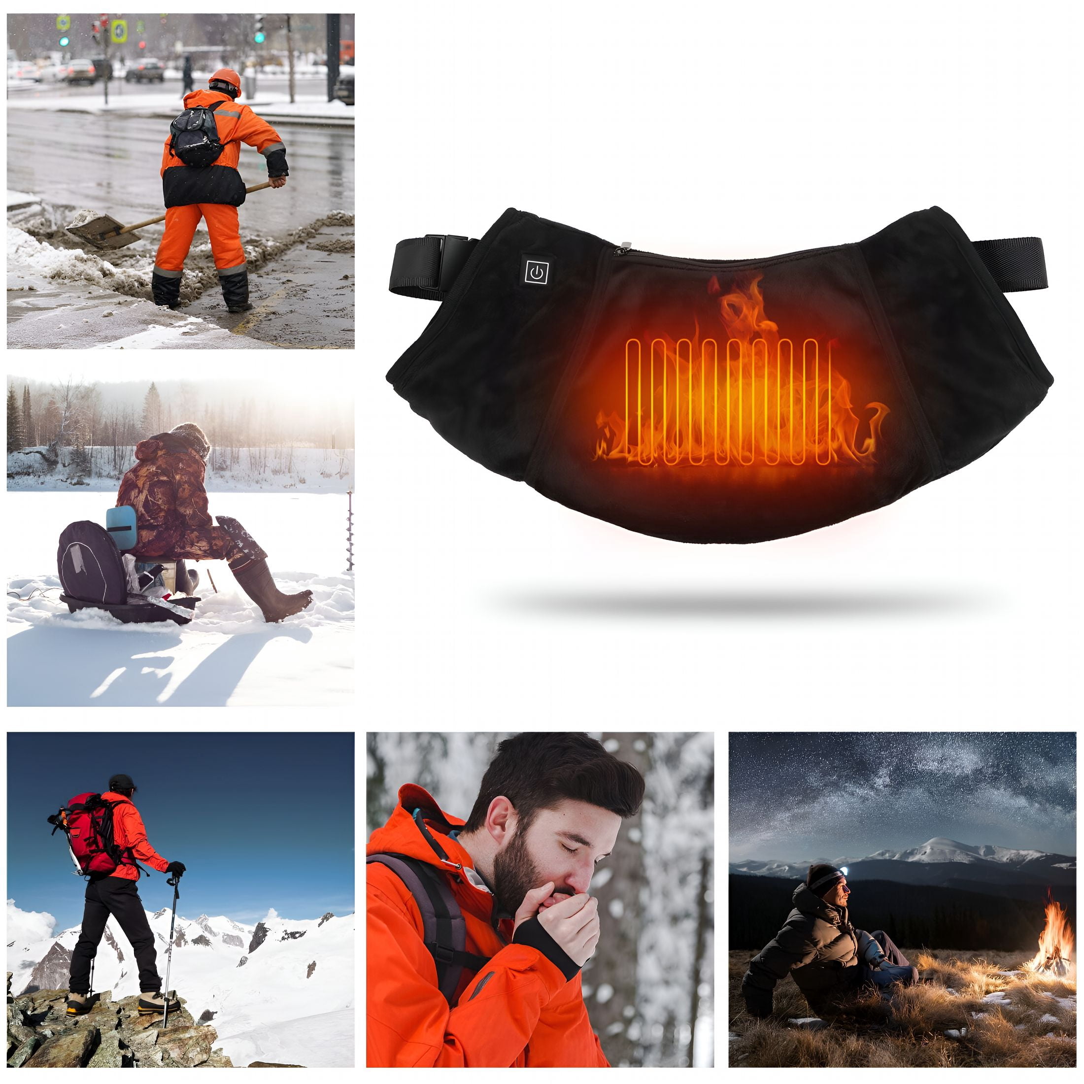 TELOLY 2026 New Electric Heated Hand Warmer Muff Cold Weather Thermal Glove Waist Bag for Hunting Skiing Camping Insulated Hand Warmers