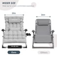 thumbnail image 4 of UDPATIO Oversized Zero Gravity Chair 33In XXL Patio Reclining Chair , Support 500LB, 4 of 7