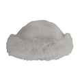 thumbnail image 5 of Chuancc Thickened Faux Fur Warm Hat, Women’s Faux Mongolian Hat, Versatile New Winter Beret for Women Gray One Size, 5 of 6