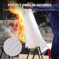 thumbnail image 3 of Afoxsos 40 in. x 40 in. Emergency Fire Blanket – Fire Suppression & Flame Retardant Safety Blanket (White, 4-Pack), 3 of 7