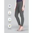 thumbnail image 3 of Stylesindia Women Leggings Breathable Women Wear Versatile Tights for Women Elastic Waistband Comfort Lady Leggings (Cotton, Metal Grey), 3 of 4