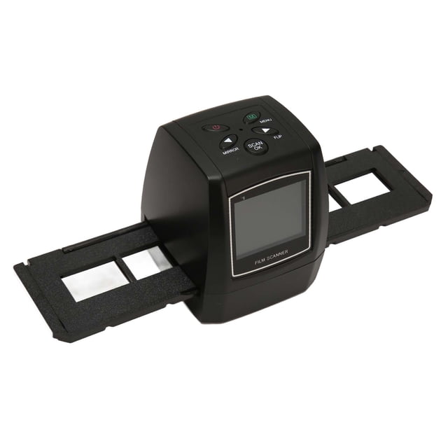 Slide Viewer, JPEG Format 2.36in TFT LCD Film Scanner Adjustable Brightness for 35mm/135mm Color Black White
