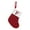 F |#2, variant on Red Christmas Stockings with Initial, 7 Inches Embroidered Monogram Plush Knitted Stockings, Small Personalized red and White Christmas Stocking for Christmas Decoration Ornaments (C)