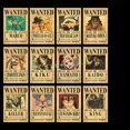 thumbnail image 4 of Nueva figura de anime de One Piece Bounty, Luffy, carteles vintage de búsqueda y captura, decoración de pared para habitación de niños, pinturas, juguetes, regalos, 4 of 5