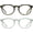 Tortoise Shell & White, variant on proSPORT Noble Reading Glasses for Men and Women, Full-Lens Readers, Round Retro Frame with Stud Accents, Lightweight Everyday Eyewear