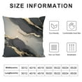 thumbnail image 5 of BANET Throw Pillow Covers Grey Gold White Decorative Cushion Cases Texture Print Pillowcase Modern Decor Home Decorations for Bed Car Patio Sofa Porch 22x22in, 5 of 5