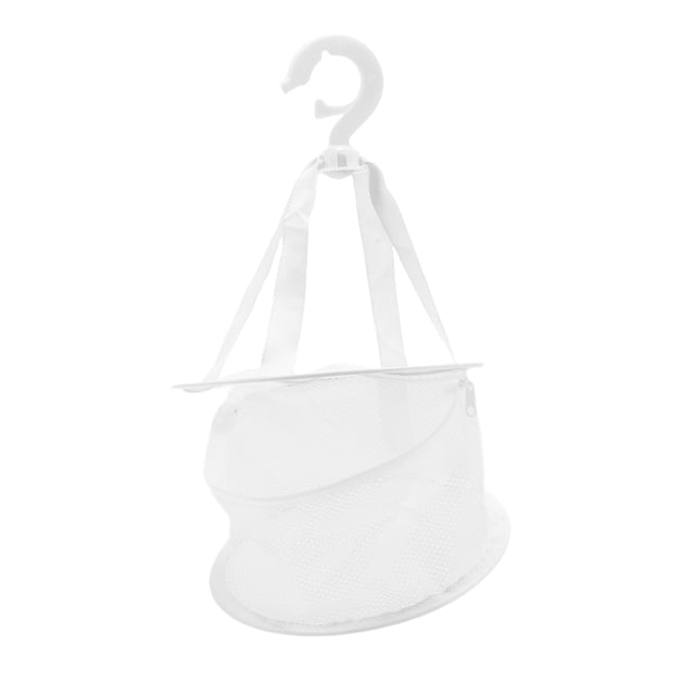 1 Pc Cesta Plegable para Secar Ropa para el Cuarto de Lavado Balcón 5.12"x7.87" 5.2L Blanca