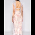 thumbnail image 4 of Vestidos Largos de Verano Y2K con Encaje, Retazos, , Estampado Floral, Escote Corazón, Espalda Descubierta y Abertura para Mujer M, 4 of 5