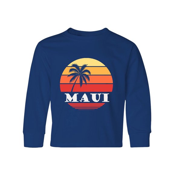 Inktastic Maui Hawaii Vacation Long Sleeve Youth T-Shirt