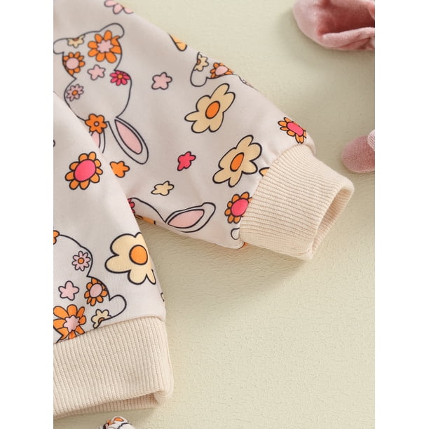 Tenue Pâques Bébé Garçon - Sweat Lapin + Pantalon Carotte - 65%Coton - Survêtement 2 Pièces - Printemps