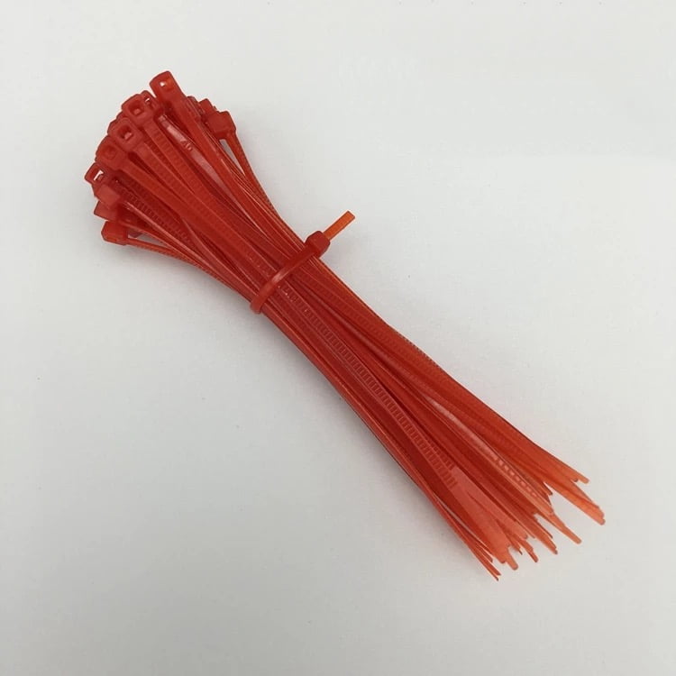 Shatex 8" Red Selflocking Nylon Cable Zip Ties 100pack