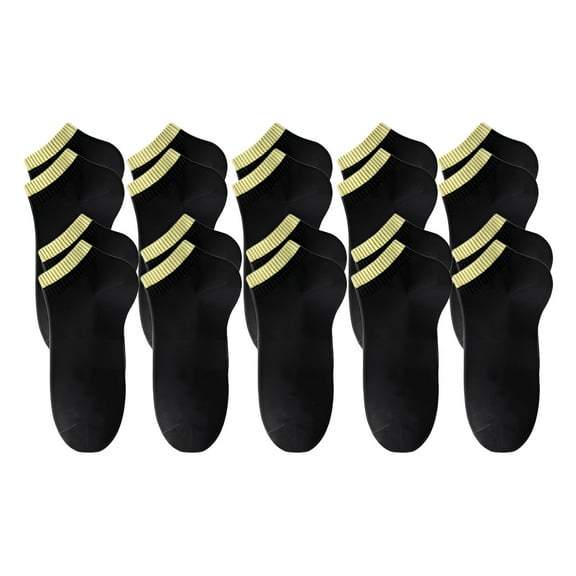 TELOLY 10Pairs Mens Ankle Socks9-13Mens Ankle Socks Size 9-11 Men's Socks ,Colormixing1