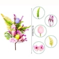 thumbnail image 3 of Easter Egg Floral Picks Artificial Flower Stems 16 Inch, Plastic Egg Bouquet for Wreath Arrangement, Spring Home Decor for Easter Tree, Gift for Holiday Party Table Centerpiece Vase Decoration, 3 of 6